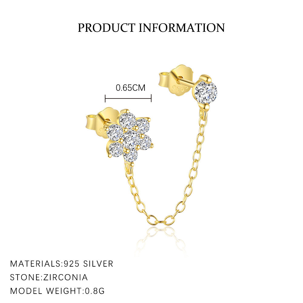 Cubic Zirconia Stud Earrings YCE464 – image 5