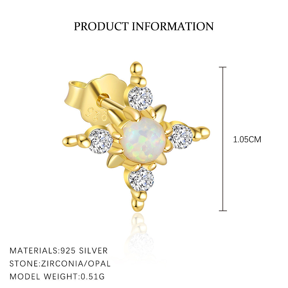 Cubic Zirconia Stud Earrings YCE464 – image 6