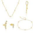 Cubic Zirconia Stud Earrings YCE483
