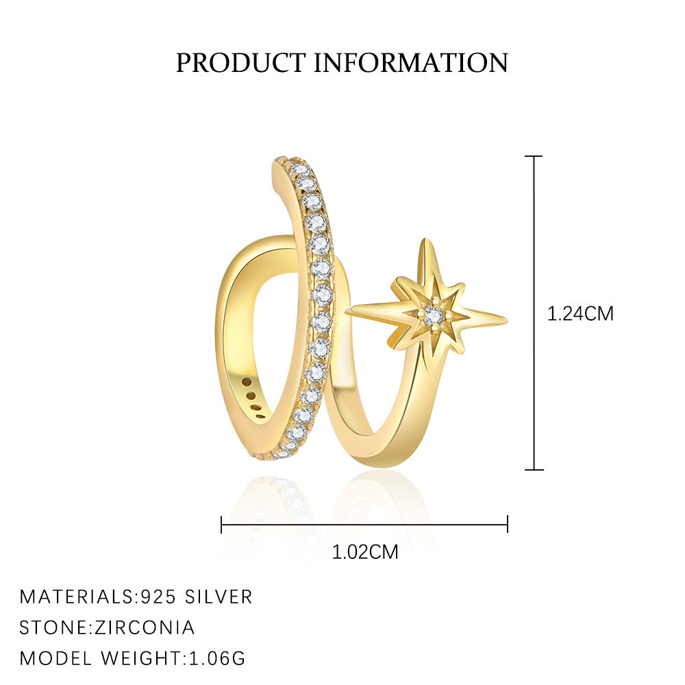Cubic Zirconia Stud Earrings YCE365 – image 4