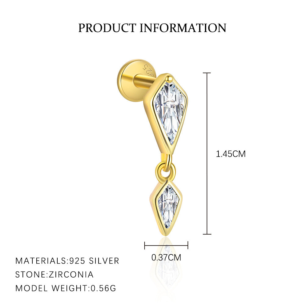 Cubic Zirconia Stud Earrings YCE384 – image 4