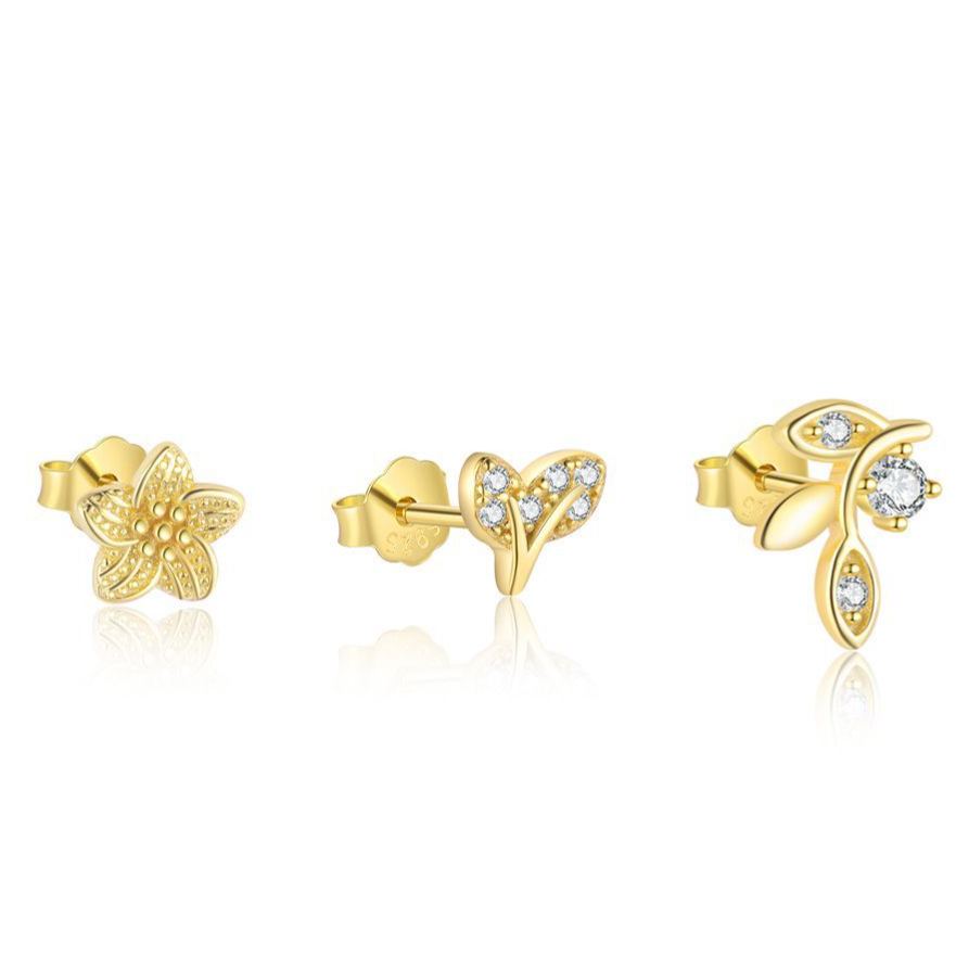 Cubic Zirconia Stud Earrings YCE427