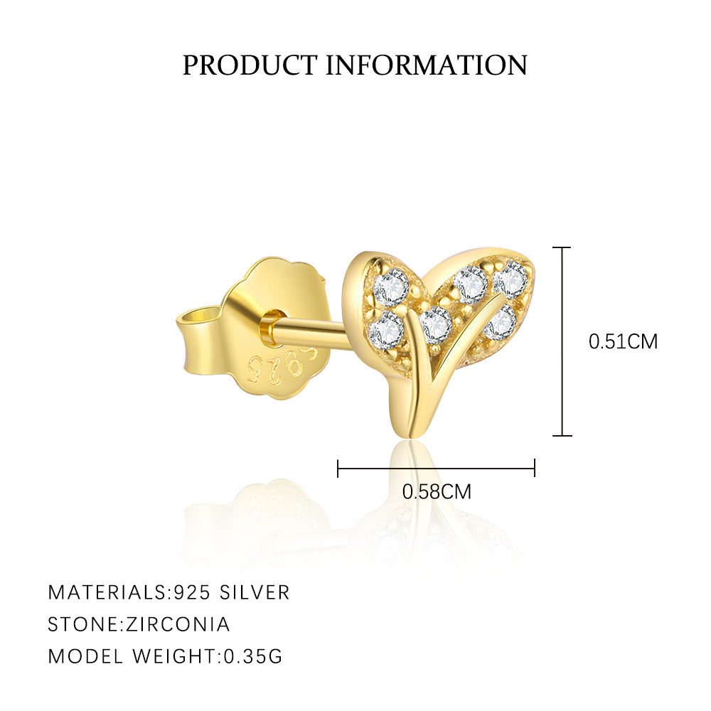 Cubic Zirconia Stud Earrings YCE427 – image 6