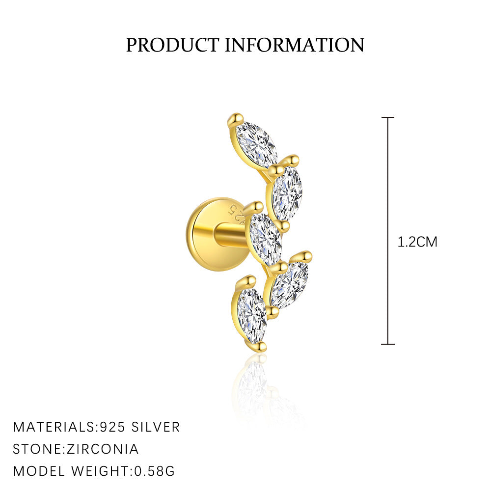 Stud Earrings with Sparkling Zirconia – stud earrings in bulk