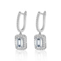 Radiant-Cut Moissanite Earrings