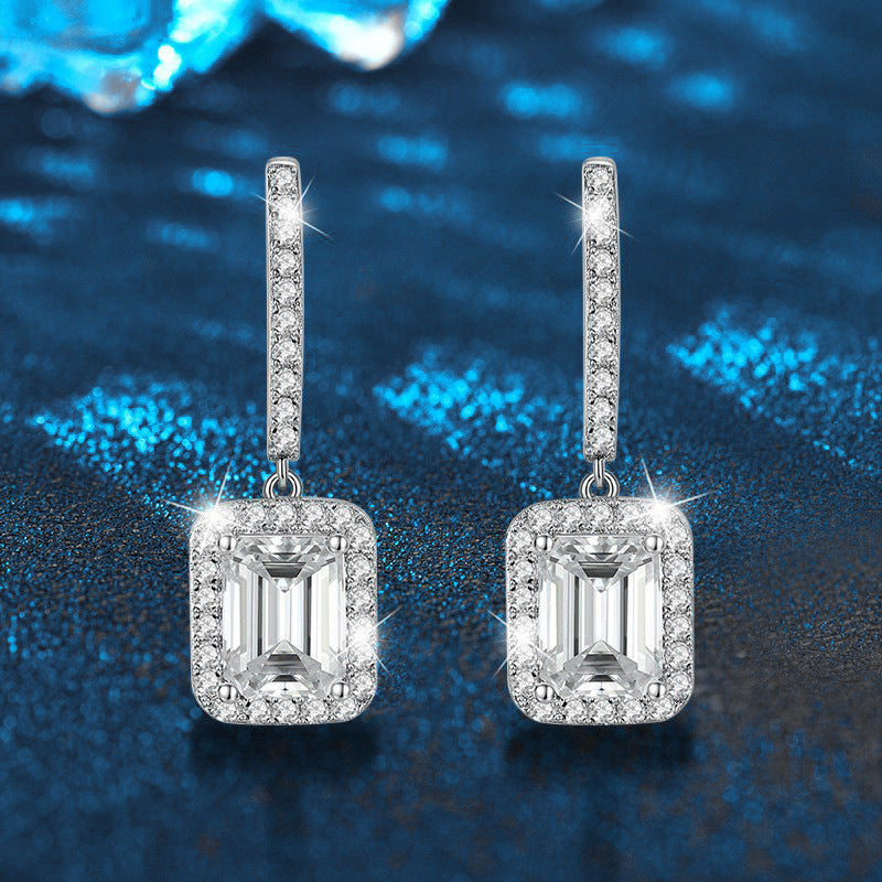 Radiant-Cut Moissanite Earrings – wholesale moissanite jewelry