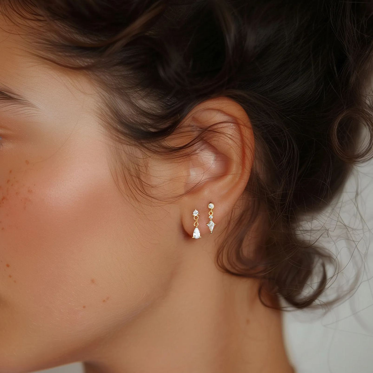 Tassel and Zircon Stud Earrings – stud earrings in bulk