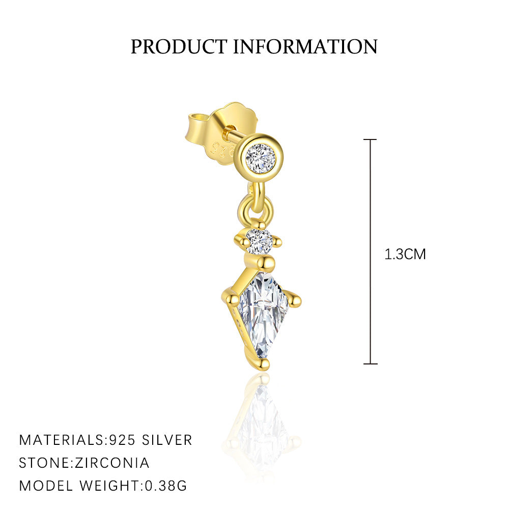 Tassel and Zircon Stud Earrings – image 8
