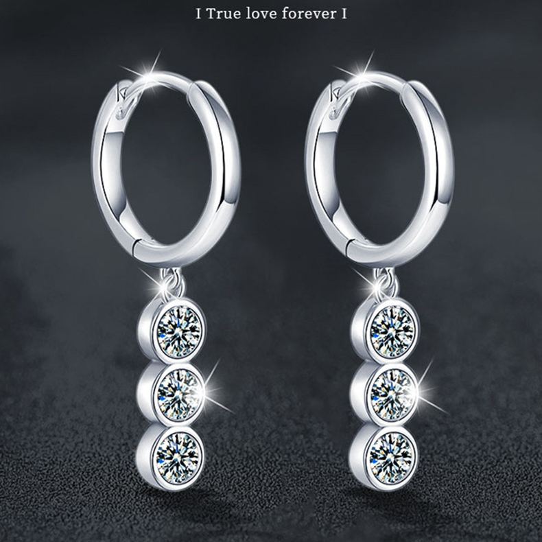 Dainty Tassel Moissanite Earrings – wholesale moissanite jewelry
