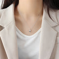 Minimalist Teardrop Pendant Necklace – detail view 3