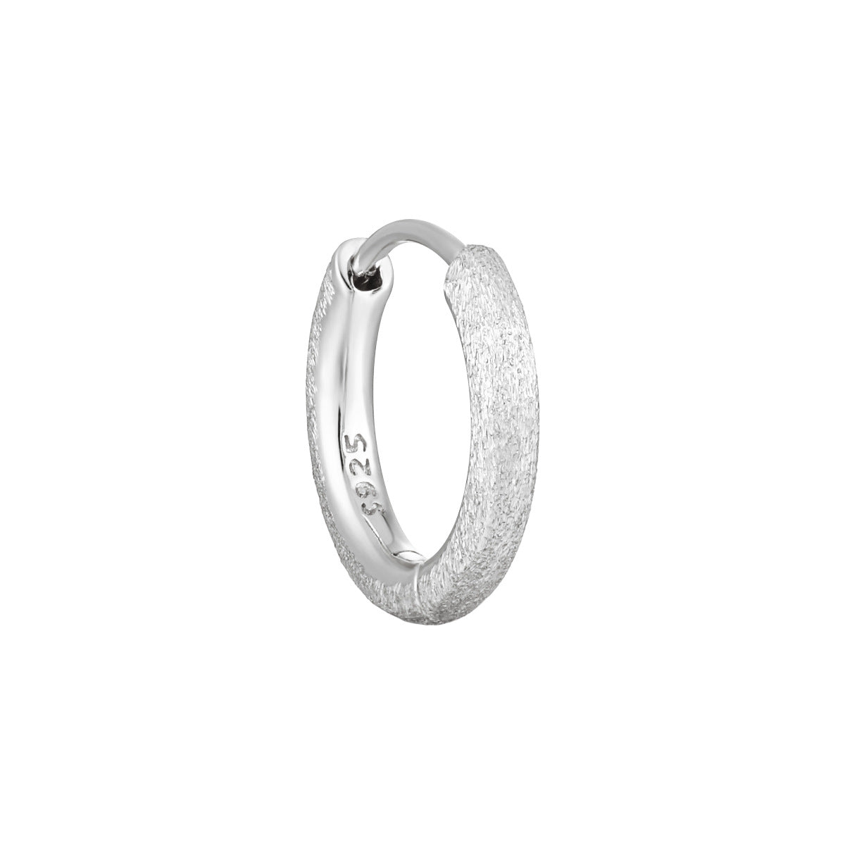 Textured Huggie Hoop Earrings – image 6