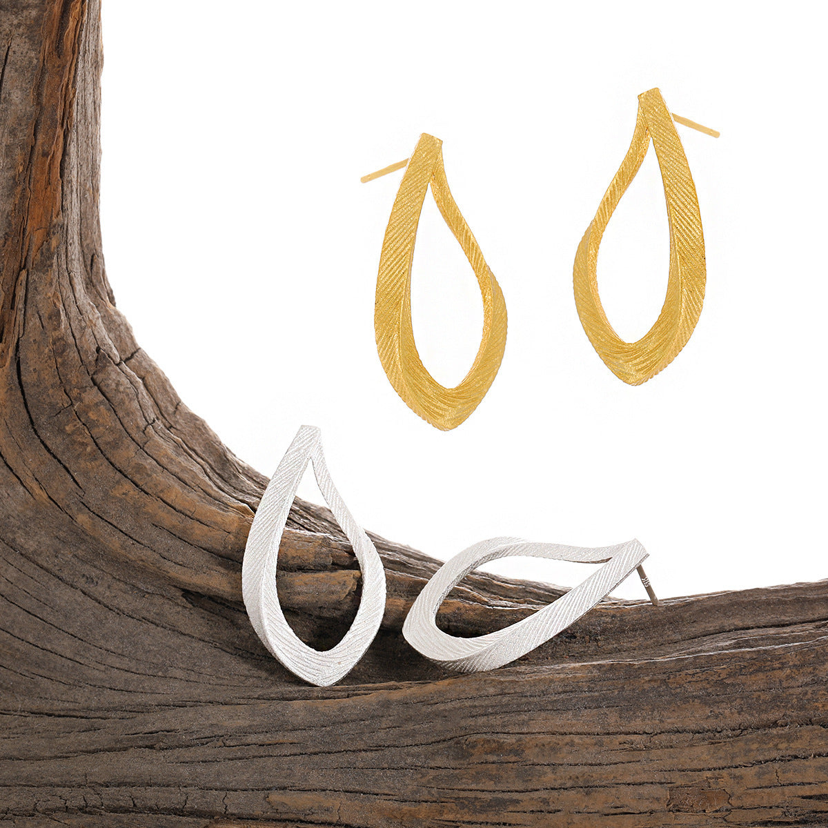Textured Openwork Teardrop Earrings – wholesale earrings in bulk