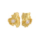 Gold Plated + white stone / 925 silver