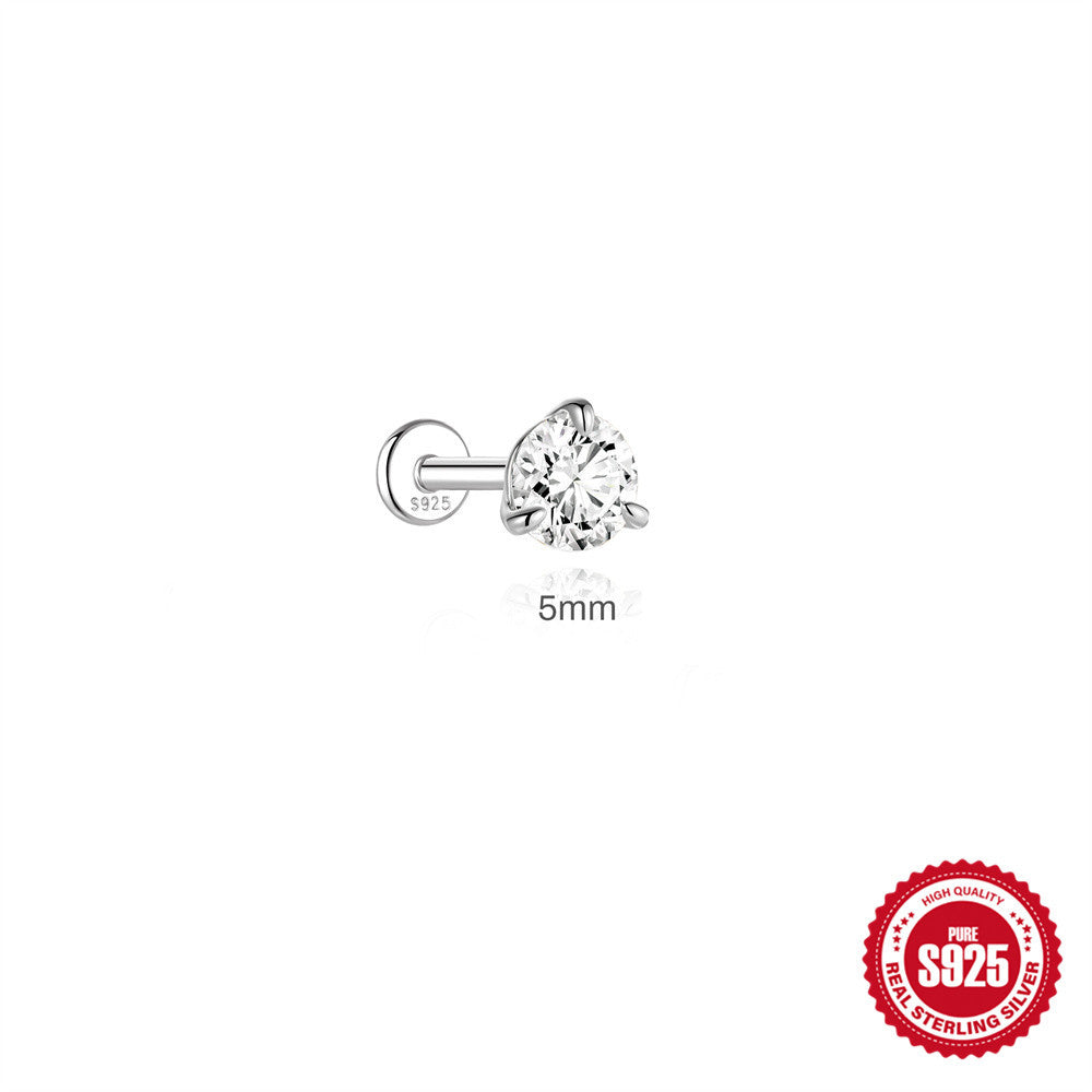 Three-Prong Moissanite Earrings – image 9