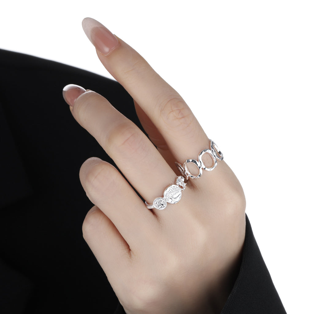 Tree of Life and Face Medallion Open Ring – image 5