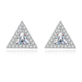 Triangular Moissanite Stud Earrings