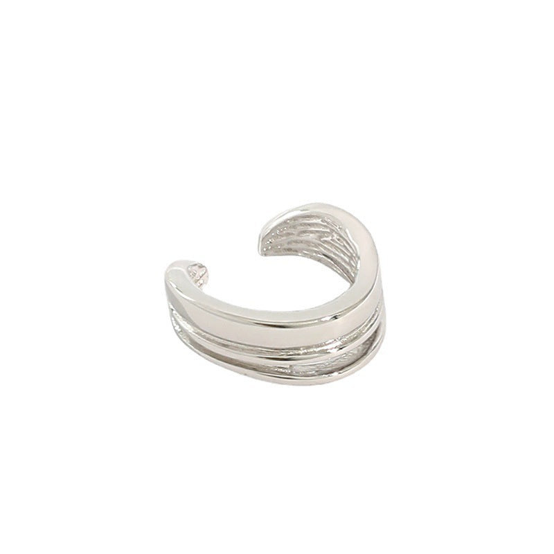 Minimalist Triple Band Ear Cuff – image 5