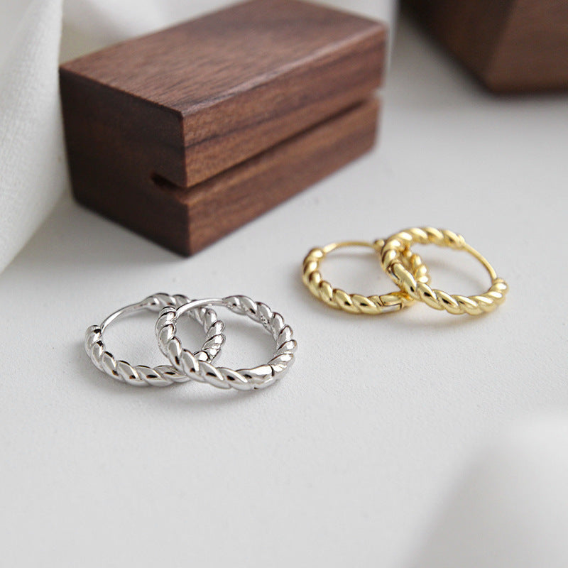 Twisted Rope Hoop Earrings – earring hoops in bulk