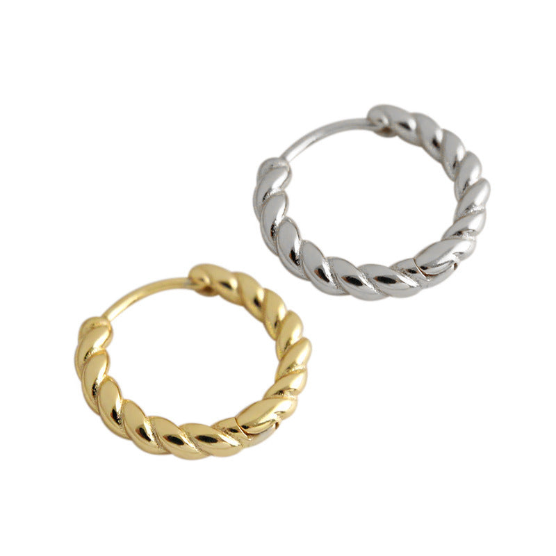 Twisted Rope Hoop Earrings – image 5