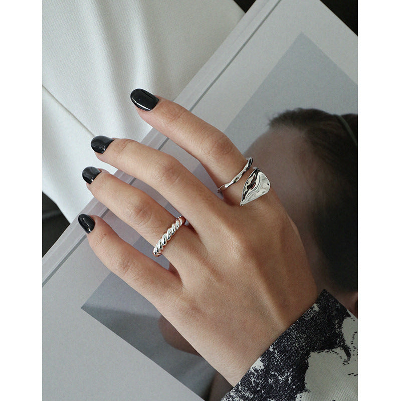 Twisted Rope Open Ring – image 4