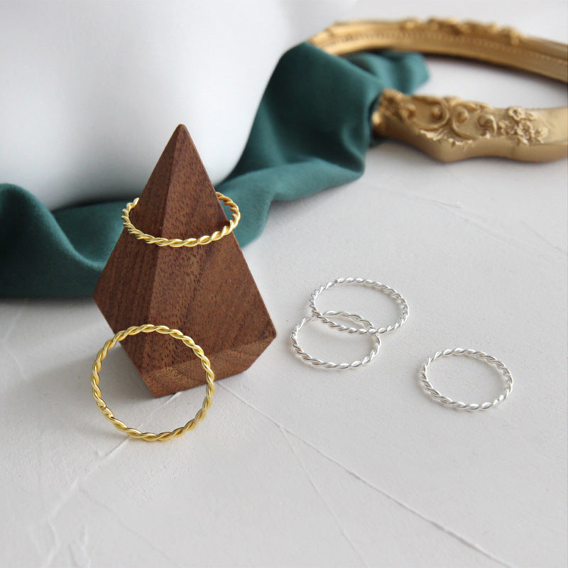 Twisted Rope Stacking Ring – stacking ring