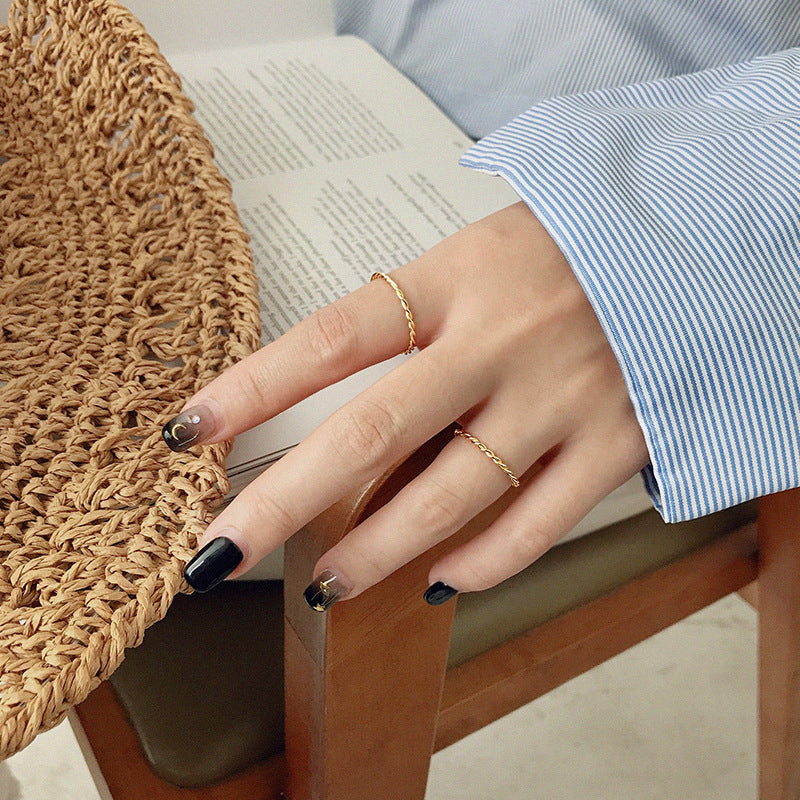 Twisted Rope Stacking Ring – image 4
