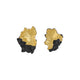 Burned black + Gold Plated18k