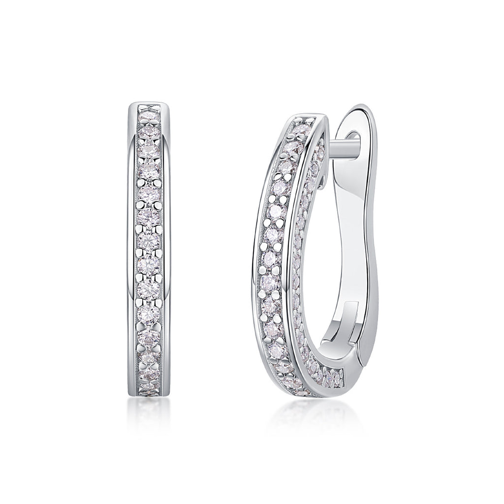 U-Shaped Moissanite Earrings