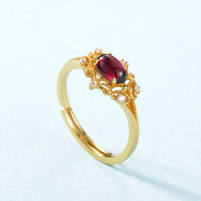 Vintage Garnet Zircon Ring