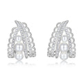 Vintage Lace Hollow Pearl Earrings