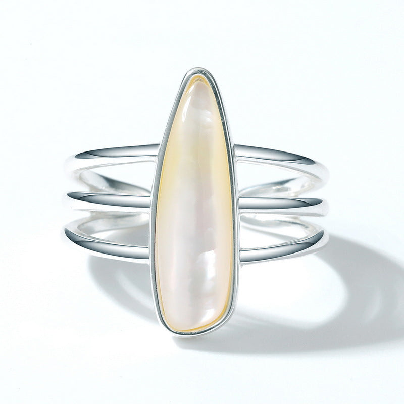 Vintage White Shell Ring