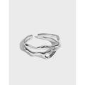 Organic Wavy Openwork Ring