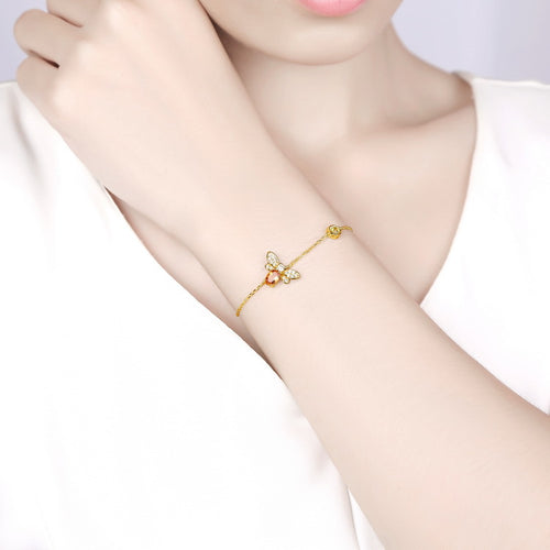 Yellow Crystal Bee Bracelet – crystal jewellery wholesalers
