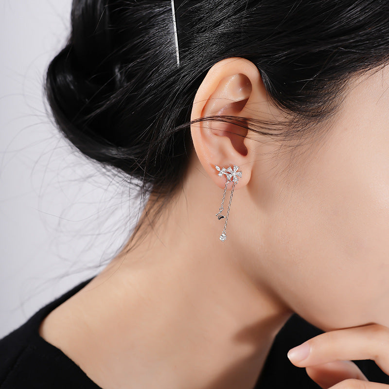 Zircon Drop Earrings – detail view 3