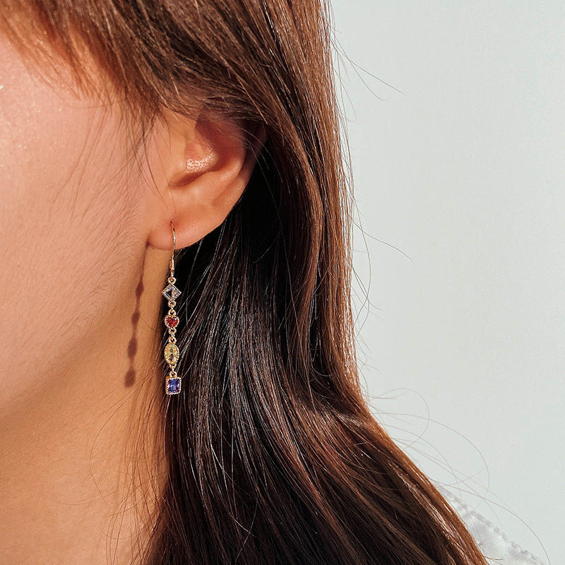 30mm Zircon Hook Drop Earrings – wholesale earrings in bulk