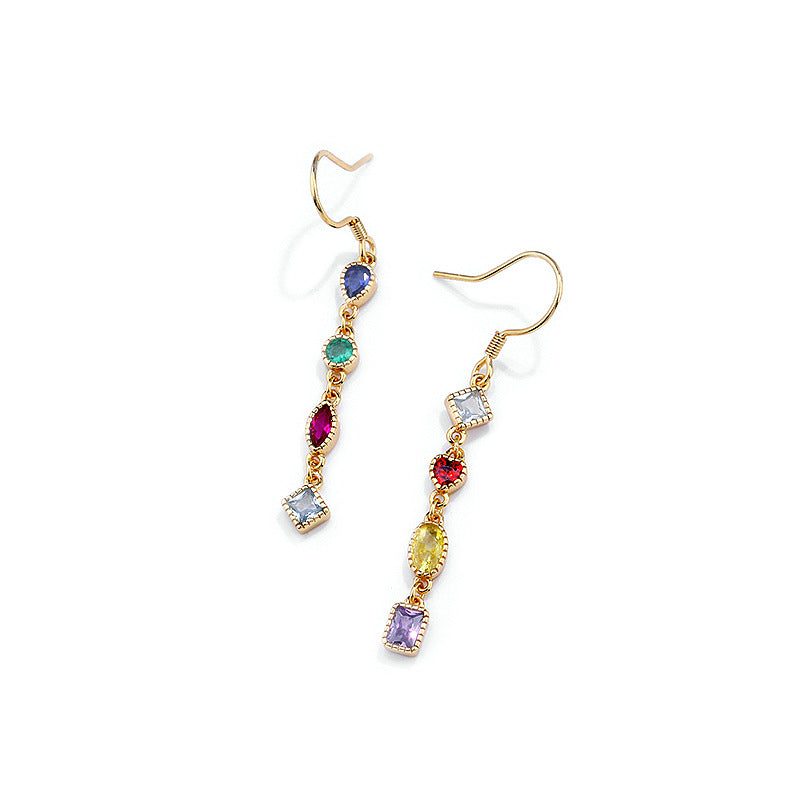 30mm Zircon Hook Drop Earrings – image 4