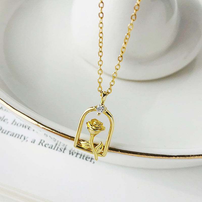 Zircon Flower Necklace