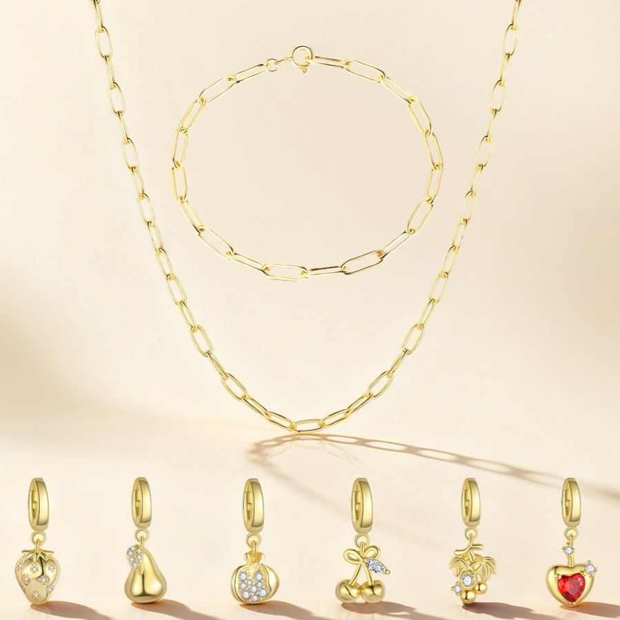 Zircon Fruit Pendant – wholesale silver necklaces