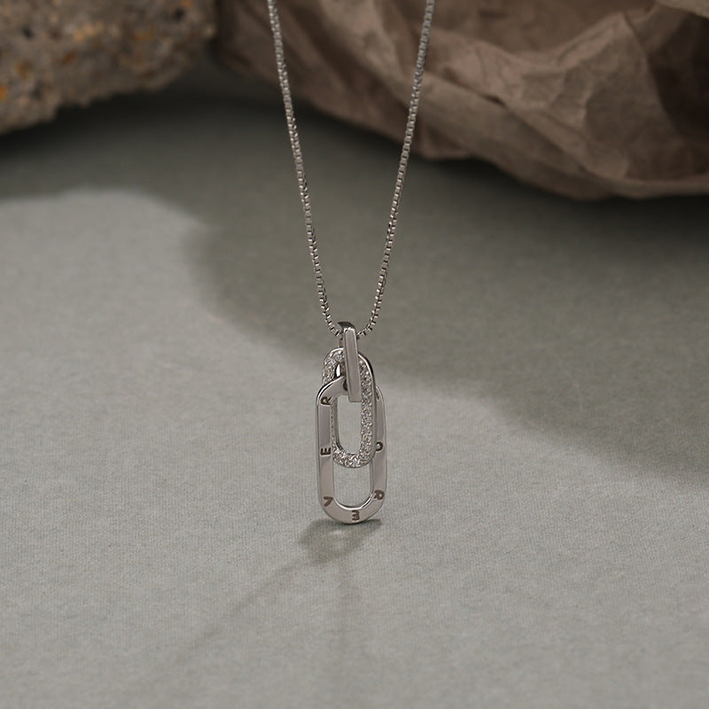19mm Zircon Pendant Necklace – detail view 3