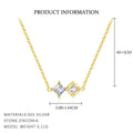 Zircon Necklace and Bracelet Set – image 4
