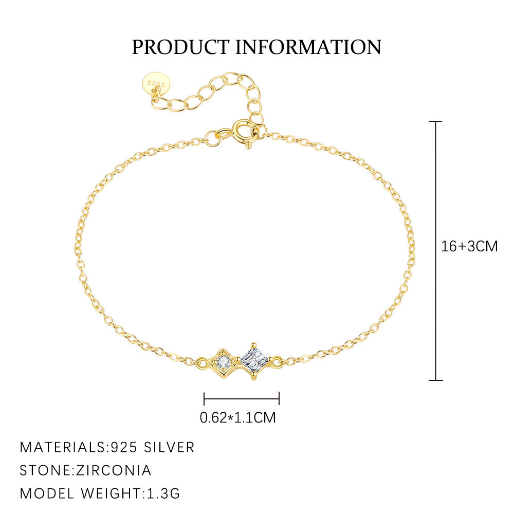 Zircon Necklace and Bracelet Set – image 5