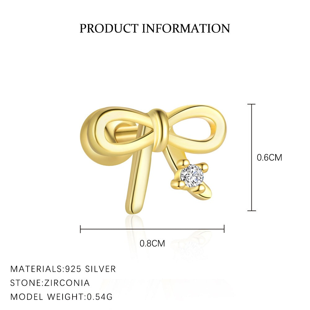 Zircon Round-Stud Earrings – image 9