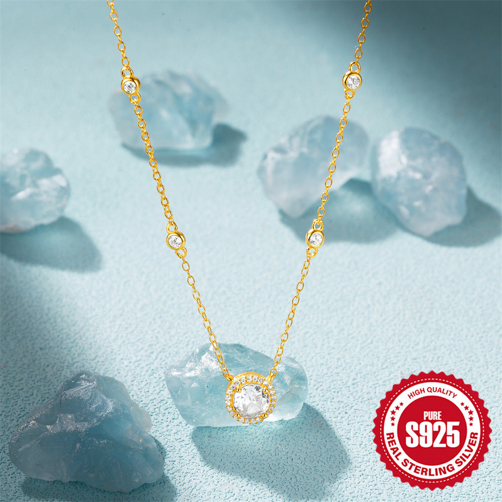 Zircon Star Accent Necklace