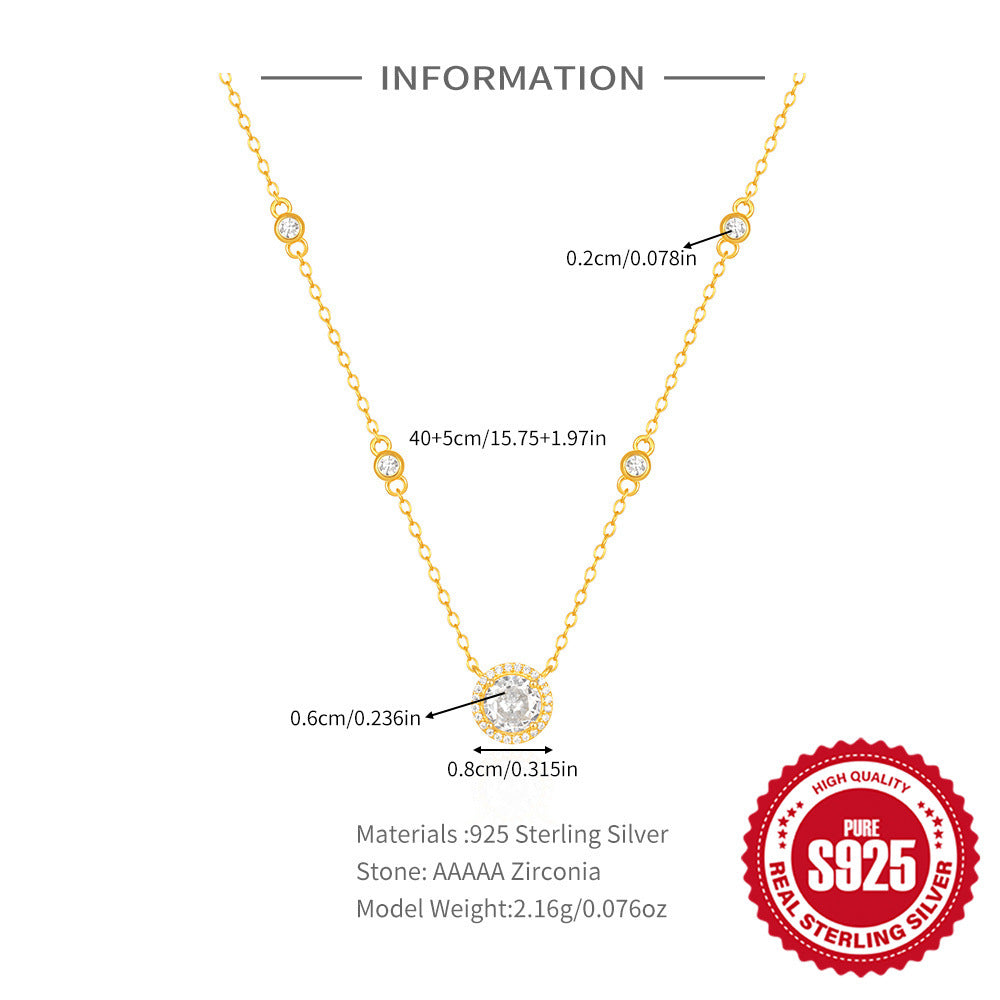 Zircon Star Accent Necklace – image 6