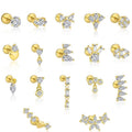 Zircon Stud Earrings YCE462
