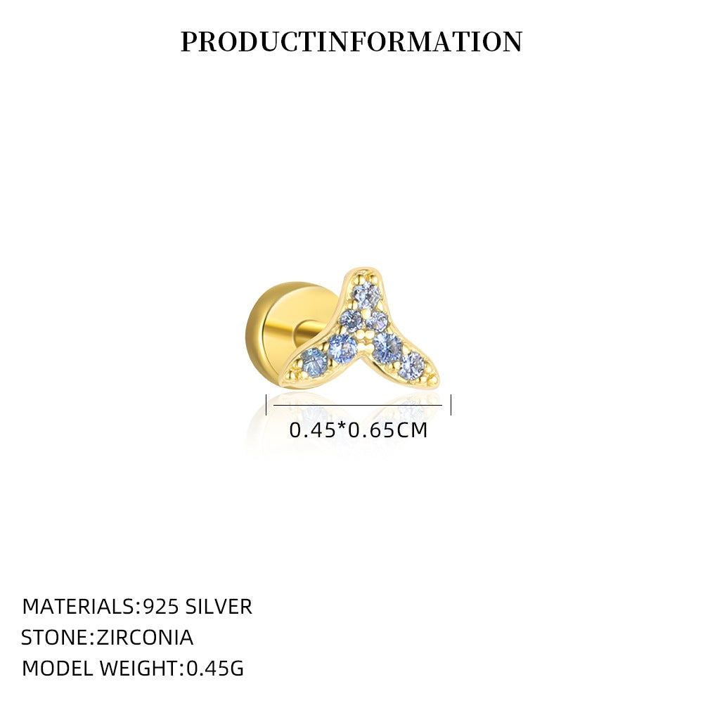 Zircon Stud Earrings YCE438 – image 5