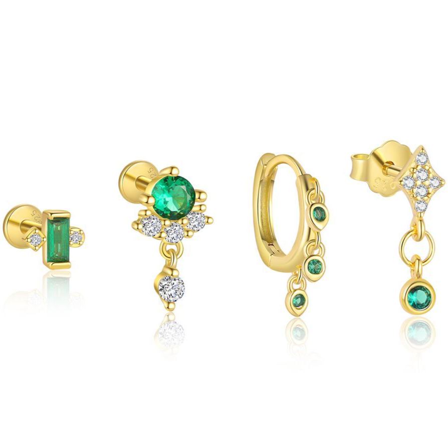 Celestial Zircon Stud Earrings