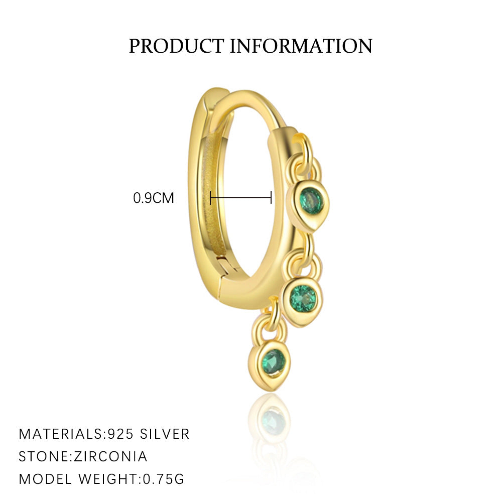 Celestial Zircon Stud Earrings – image 7