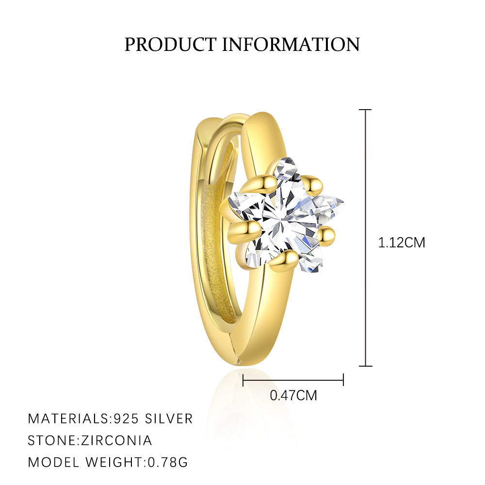 Zircon Stud Earrings YCE322 – image 7