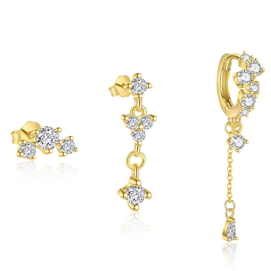 Zircon Stud Earrings YCE371